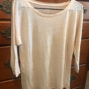 Linen Boatneck Tee